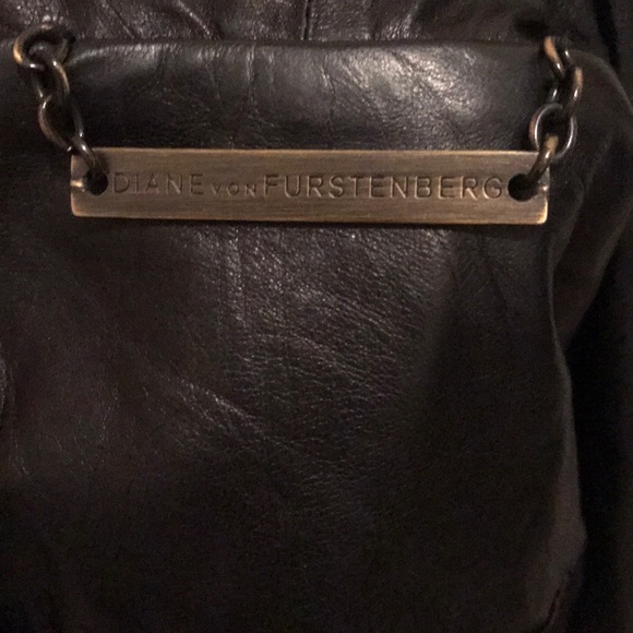 Diane Von Furstenberg Leather Jacket - Picture 4 of 8